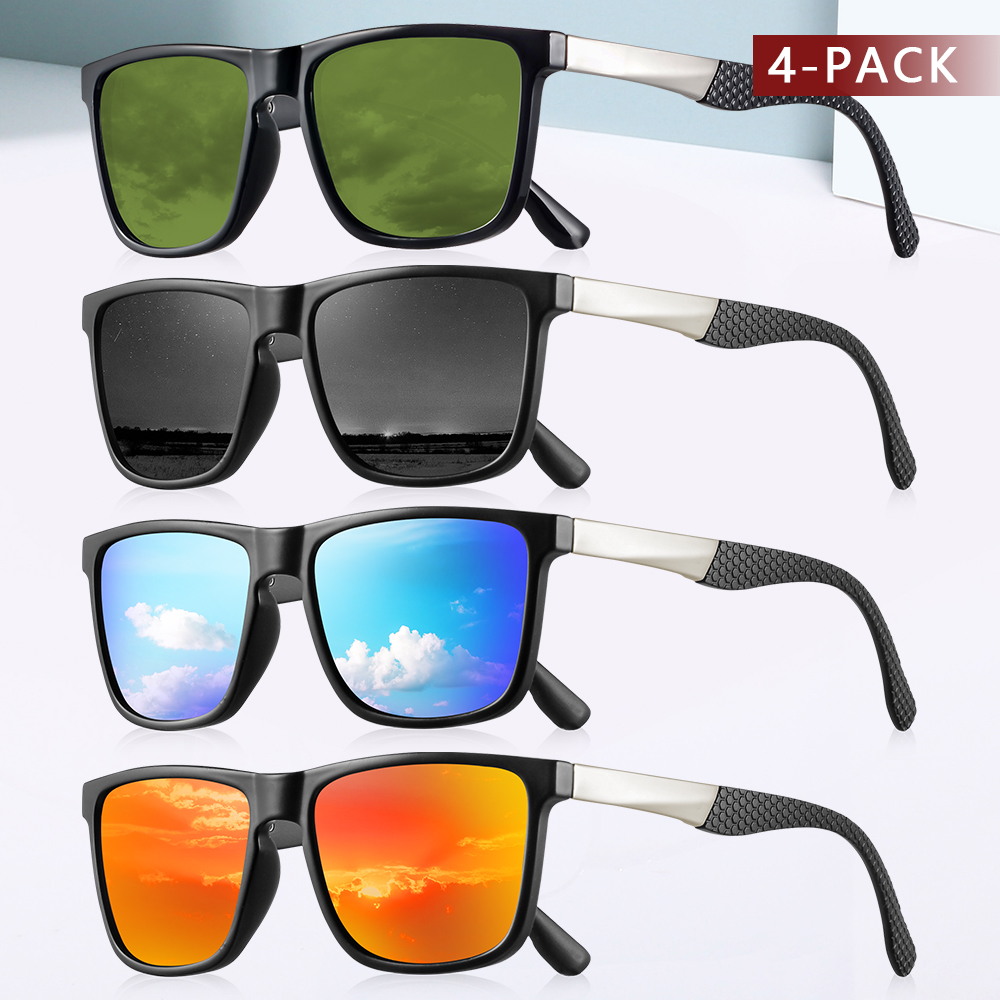 Fishing Sunglasses Polarized - CRIXALIS 4 قطعة النظارات الشمسية المستقطبة