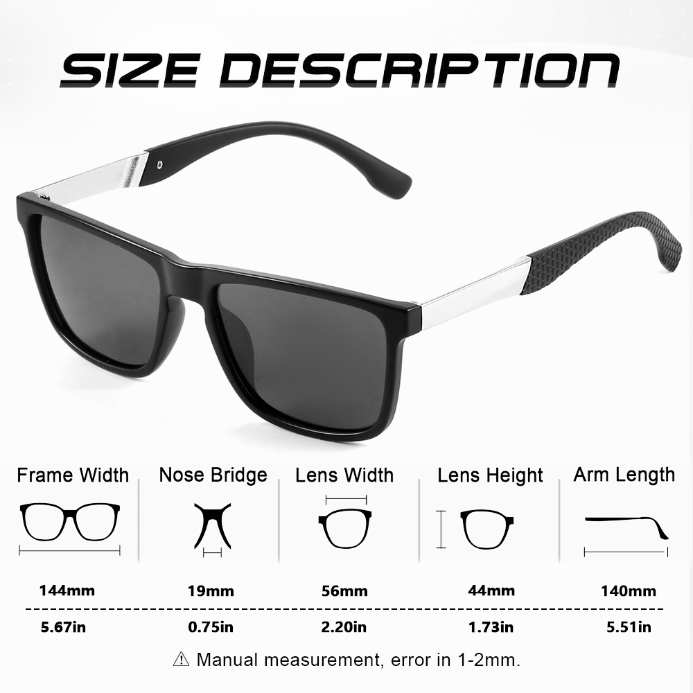 CRIXALIS 4 قطعة النظارات الشمس - مراجعة Fishing Sunglasses Polarized وسعره