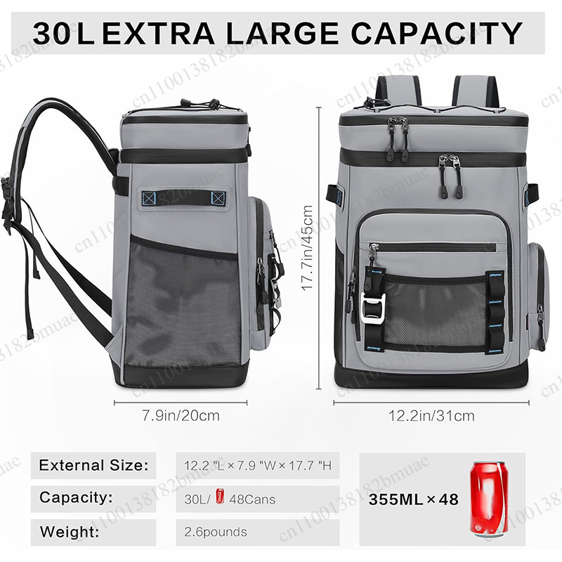 حقيبة ظهر مبردة مقاومة للتسرب  - مراجعة Fishing Backpack وسعره