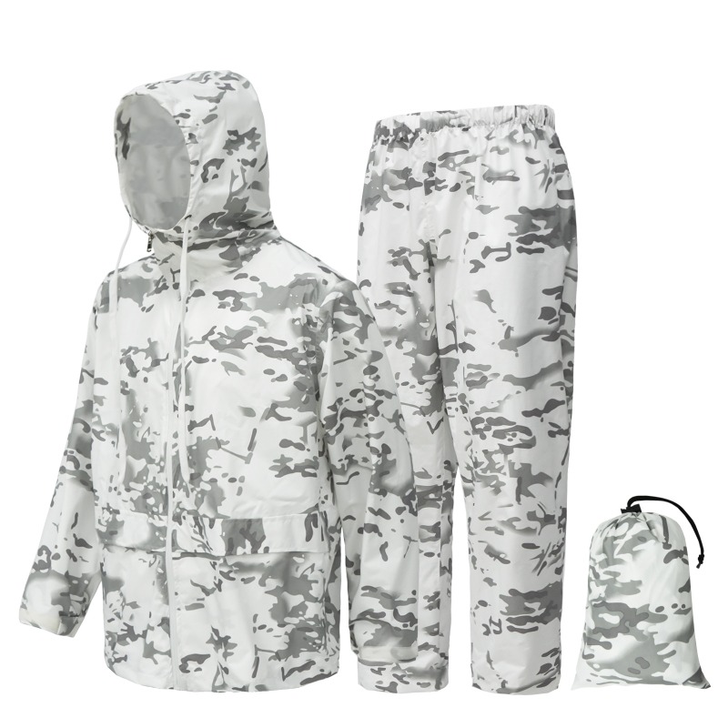 بدلة معطف وسروال مطر مقاومة لل - مراجعة Fishing Rain Suit وسعره